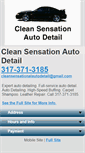 Mobile Screenshot of cleansensationautodetail.com