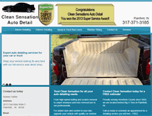Tablet Screenshot of cleansensationautodetail.com